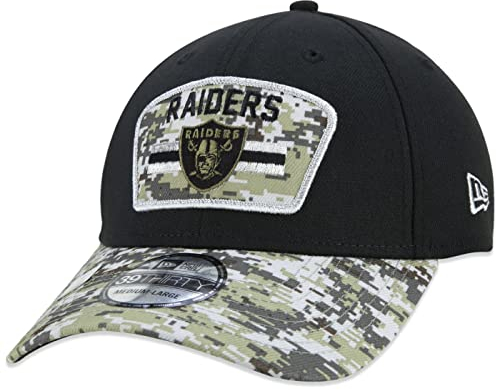 New Era NFL Salute to Service 2021 Cap 9Forty Adjustable Baseball Cap American Football Snapback Schwarz