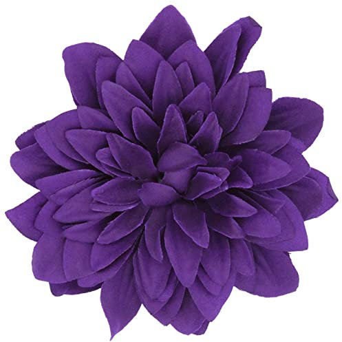 Hair Flower Clip Fascinator Ideal for Weddings Chrysanthemum Purple