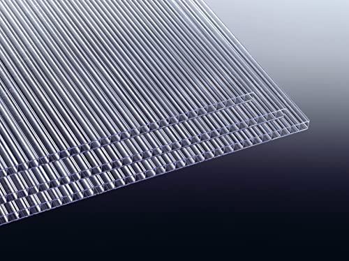 Acrylshop24 Gewächshausplatten 3 STK. | Stärke 6mm | Stegplatten |robust und widerstandsfähig 700 mm (B) x 1450 mm