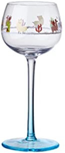 LUVYIMO Weinglas Elsässer Bösewicht Hochwertiges Kristallglas Obstweinglas Weihnachtsglas Cocktailglas Hochfüßiges Weinglas (Alpaka Kelch【150ml】)