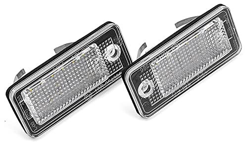 Led Number Plate Light Led License Plate Light Number Plate Lamp Fit Use For Audi A3 A4 S4 RS4 B6 B7 A6 RS6 S6 C6 S5 2D Cabrio Q7 A8 S8 RS4 Avant License Plate Light
