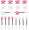 SAVITA Silicone Lip Brush Cover, Reusable Lip Applicator Silicone 10pcs Lip Brushes Bulk with 10pcs Lip Brush Covers Lipstick Makeup Brush For Lipsticks and Other Makeup Products