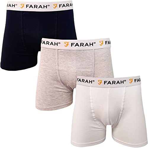 Farah Mens Callow 3-Pack Elasticated Logo Waist Boxer
