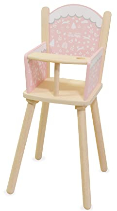 Indigo Jamm Loxhill Doll and Baby furniture for pretend play. Quality wooden gifts for Boys & Girls 18 months+ (Loxhill High Chair)