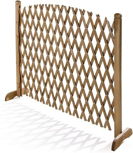 Griglia In Legno Pannello Estensibile Fino a 150 Cm Grigliato Divisorio Separè Alto 103 Cm Autoportante Per Balcone Giardino Terrazzo Piscina Privacy Decorazione Traliccio Pergolato Per Esterno
