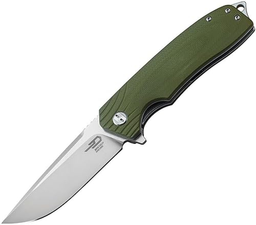 Mr. Blade Bestech Lion Couteau pliant G10 Jungle Green en acier D2