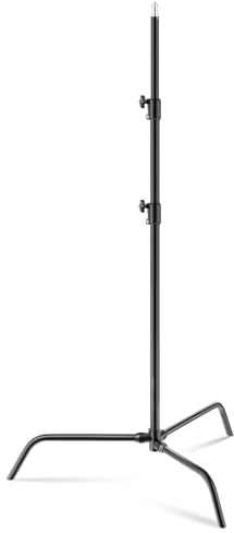 Soonpho C Stand Pro Trépied de lumière Métal Portable C-Stand Lumière résistante Robustesse Support de lumière Hauteur maximale 7.87ft/240cm pour Softbox,Réflecteurs,Photographie