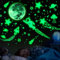 ECHOCUBE 1503 Stück leuchtende Sterne Mond Sternenhimmel Aufkleber Kinderzimmer,Leuchtsterne Fluoreszierend Wandaufkleber,Leuchtaufkleber Wanddeko Deckendeko Für Baby Schlafzimmer Deko (Grün)