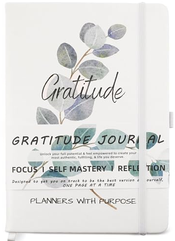 Planners with Purpose Dankbarkeitstagebuch für Frauen – 5-Minuten-Tagebuch für Glück, Positivität, Bestätigung, Inspiration, Manifestation und Selbstpflege – Fünf-Minuten-Tagebuch mit täglichen