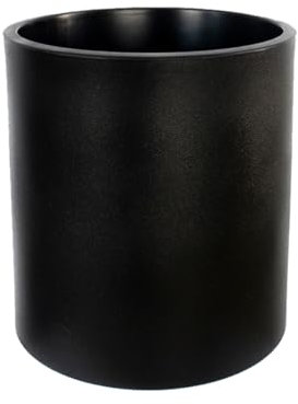 newgarden - Macetero Redondo Hortensia Decorativo para Interior y Exterior. Muy Resistente a los Rayos UV. Maceta Grande para Flores y Plantas Hecho Polietileno en España (40 cm, Negro)