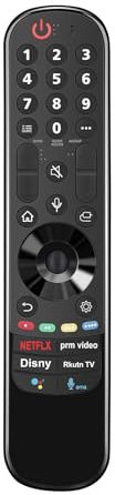 AULCMEET MR22GN Voice Replace Fernbedienung passend für LG Smart 3D LED TV NANO80, 75 Serie UQ90, UQ80, UQ75, UQ80 Serie, OLED Z2, G2, C2, B2, A2 Serie