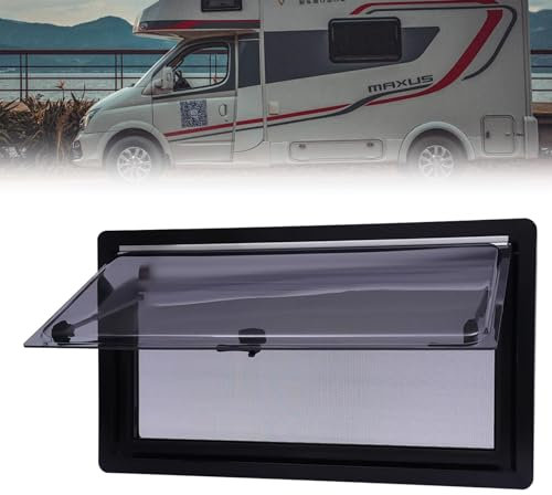 KYZTMHC Finestra della roulotte Finestre per camper Finestra pieghevole esterna Finestra a battente Finestra laterale Finestrino a spinta a 65° per veicoli convertiti in roulotte, camper e rimorchio (