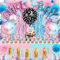 Gender Reveal Party Decoration,Kit Arche Ballon Bleu et Rose,Ballon Gender Reveal,Boy or Girl Ballon,Boy or Girl Gender Reveal,Baby Shower Decoration,Arche Ballon Gender Reveal,Topper,Nappe,118 Pcs