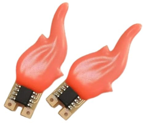 predolo Kandelaber-Lampen, Flammen-Lichter, Flammen-Lampen, Kerzen-Lichter für Einweihungspartys, Geburtstage, Rot