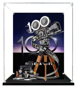 TRUSTFAR Acrylic Dustproof Display Case Designed for Lego Walt Disney Tribute Camera 43230 Building Set, Storage Box, Transparent Box, Display Box Compatible with Lego 43230. (No model) (background5)