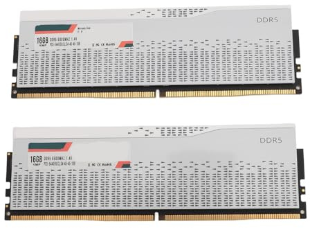 Jectse DDR5 Ram-Modul, 32 GB (2 X 16 GB) 6800 MHz PC5 54400U CL34 45 45 108 Speichermodul-Kit, PC-Desktop-Speichermodul Ram für XMP3.0 für EXPO-Chipsatz-Desktop-PC