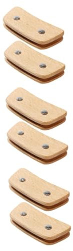 Amosfun 3 Paare Griffabdeckung für heiße Töpfe küchenmaschiene kochgeschirr kocher Dicke Topfgriffabdeckungen - Pfannengriffabdeckung Verbrühungsschutz-Wok-Griffhüllen Topfgriffhülse Buche