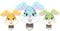 LOT DE 3 | BUNNY | Pince Attache Tetine Silicone | Clip Attache Tetine | Accroche Sucette 45 x 60mm | Garçcon Et Fille | Personnage En Silicone | Pour Kit A Fabriquer