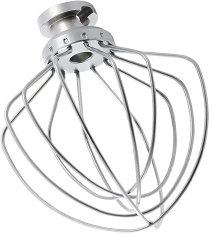 Stainless Steel Wire Whip Attachment,Compatible for KitchenAid K45WW Tilt-Head Stand Mixer Replacement Egg Cream Stirrer