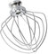 Stainless Steel Wire Whip Attachment，Compatible for KitchenAid K45WW Tilt-Head Stand Mixer Replacement Egg Cream Stirrer