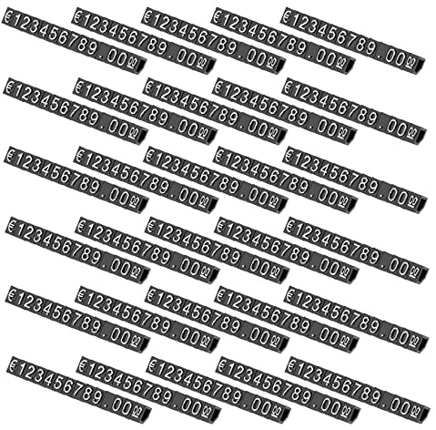 Iunipusy Preisschilder Set 30 Sätze Verstellbarer Zahlenanzeige-Ständer Verkaufspreis-Blöcke Würfel Preis Anzeige Etikett für Schmuck Uhr Ring Preisauszeichnung Shop Display