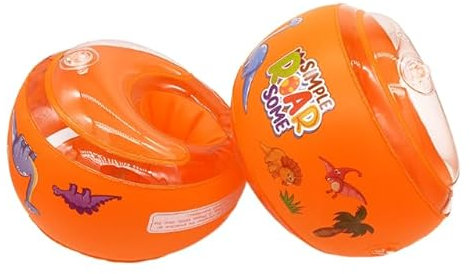 Schwimmgürtel Kinder 3–6 Jahren, Verstellbarer Schwimmgurt Kinder Schwimmhilfe mit 5 Eva Schwimmkissen, Schwimmlernhilfe für Kinder von 30 kg (Blau Weiß)