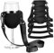 4pcs Wine Glass Holder Necklace 7.9'' Fabric Comfortable & Portable Wine Glass Holder with Adjustable Strap 19-38'' Drink for Picnic Wedding Party, Medium.
