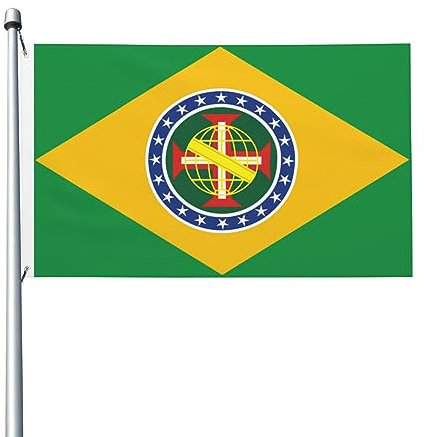 Nuova Bandiera Imperiale Del Brasile Garden Flag Divertente Bandiere Da Giardino Durevole Bandiera Da Cortile Per Interni Fattoria All'Aperto 90X150 Cm