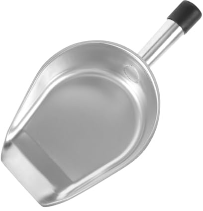 BAZEITFLOW Recogedor de Mano de Acero Inoxidable Resistente con Mango Ergonómico para Limpieza Doméstica y Recogida de Basura Pala Multifuncional para Cocina y Hogar
