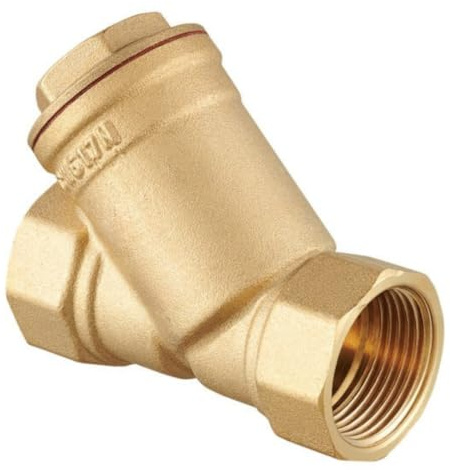 pokm toolsmarket - 1 DN25 Schrägsitzfilter Messing Y-Filter Schmutzfänger für Wasserleitung & Heizung | | Robuster Schmutzfänger für Trinkwasseranlagen