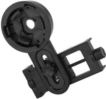 Smartphone Camera Adapter for Telescope, 55-98mm, Plastic Black Mount | Fits Spotting Scopes, 26.4-46.4mm Outer Diameter Optics, Quick Alignment, Easy Operation for Star Gazing
