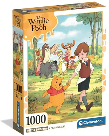 Clementoni HQ Collection - Winnie the Pooh Puzzle 1000 Teile | Disney-Puzzle für Erwachsene - anspruchsvolles Puzzle von Clementoni 37519