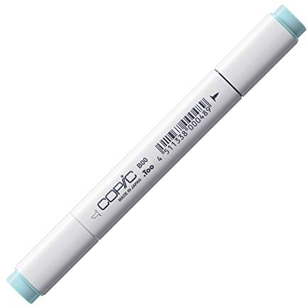 Copic Classic Coloured Marker Pen - (B-00) Frost Blue, For Art & Crafts, Colouring, Graphics, Highlighter, Design, Anime, Professional & Beginners, Art Supplies & Colouring Books