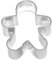 Birkmann, Plätzchen-Ausstechform Gingerman, 12,5 cm, Weißblech mit brillantem Glanz, hochwertige Qualität