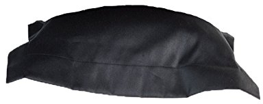 Curt Bauer Mako Satin Uni Kissenbezug 80x80 in schwarz
