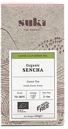 Suki Tea Organic Green Tea Sencha - 100g Pack