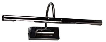 MiniSun | Capri Adjustable Black Chrome Mains Powered Display Wall Light | Hardwired Picture & Display Lights, Home Décor & Improvement Essential | Includes LED Bulbs | Mains Wired