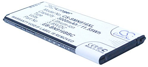 CS-SMN916XL Batterie 3000mAh Compatible avec [Samsung] Galaxy Note 4 (China Mobile), SM-N9100, SM-N9106W, SM-N9109W, SM-N910F, SM-N910P remplace EB-BN916BBC, EB-BN916BBE