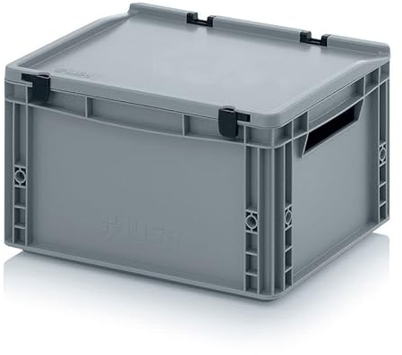 Transportbehälter mit Deckel 40 x 30 x 23,5 cm Eurobehälter 20 Liter Transportbox