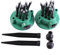 Garten Sprinkler, 2Pcs automatische justierbare Garten Patio Rasen Wasser Sprinkler Mehrzweckanlagen Gemüsegewässerungs System Sprinkler Kopf Blumen Sprinkler