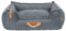 TRIXIE Robustes und hochwertiges Hundebett BE Nordic Bett Föhr Soft, eckig, 60 × 50 cm, grau- 37602