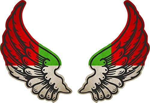 Akachafactory Sticker Aufkleber Flugel Motorrad Biker Flagge Fahne RM madagaskar