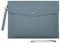Wonderpool A4 PU Leder Umschlag Dokumente Multifunktion Ordner Schreibwaren Tasche Portfolio Datei für Papier Briefe Organizer und Tablet Hülle PC Sleeve (Hellblau)