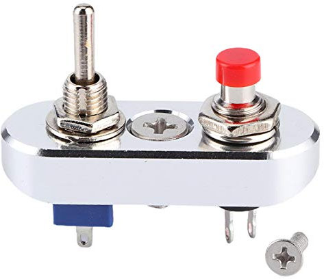 Interrupteur à bascule à réinitialisation automatique, bouton-poussoir momentané Interrupteur à réinitialisation automatique 3 broches 2 positions Interrupteur à bascule 220 V 3 A