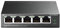 TP-Link TL-SF1005LP 5 Port 10/100Mbps PoE Switch, 4 PoE Ports, Transmission Distance Up to 250m, Desktop Network Switch, Plug & Play, Sturdy Metal Case, Fanless, Extend & Priority Mode,Auto Recovery