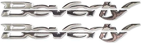 labelbike - 2 Adesivi per lo Scooter in Resina 3D Scritta ''Beverly'' compatibili con PIAGGIO 125-300-350 dal 2010