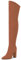 Castamere Donna Moda Cerniera Stivali Sopra il Ginocchio Tacco a Blocco 10CM Tacco Alto Marrone Scamosciato Scarpe EU 39.5
