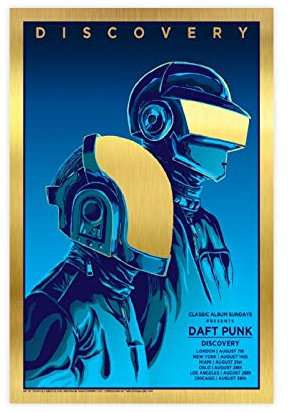 Daft Punk 3 Leinwand-Poster, Wandkunst, Deko, Bild, Gemälde für Wohnzimmer, Schlafzimmer, Dekoration, 30 x 45 cm, ohne Rahmen