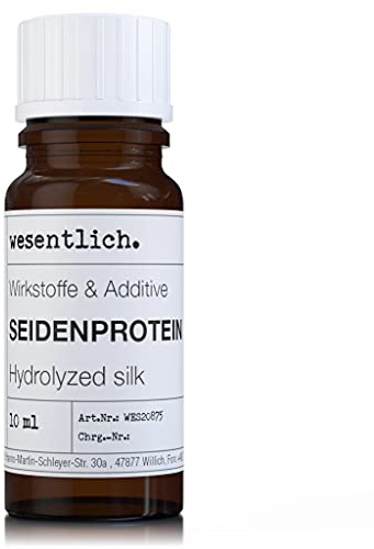 Seidenprotein 10ml - für seidenweiche Haut und Haare - für gesunden Glanz und gegen Austrocknen - Wirkstoffe und Additive von wesentlich.