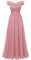 Bbonlinedress Robe pour Mariage invité Bal de Cocktail Soirée Promo Demoiselle Honneur Robe de Fête Cérémonie Anniversaire Blush 2XL-2